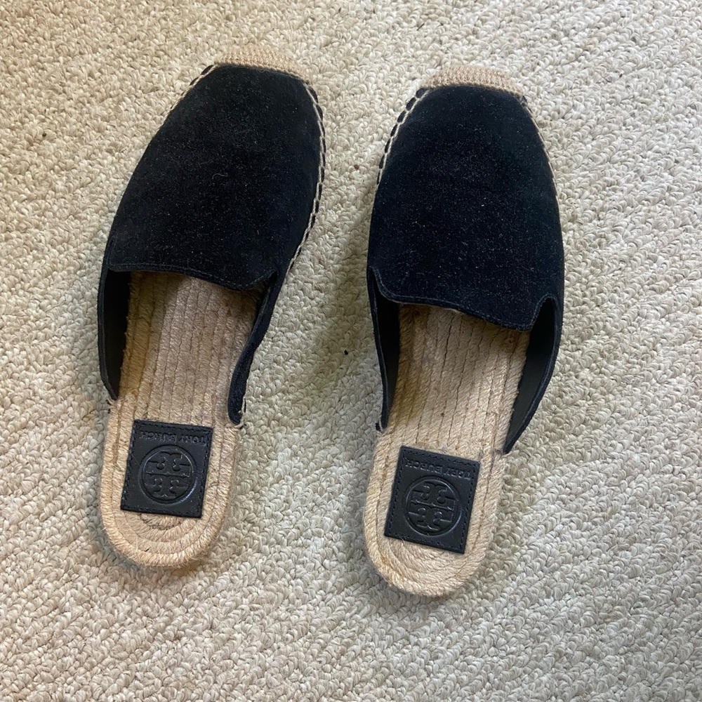 Tory Burch Black Mules